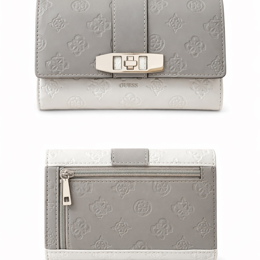 GUESS Gray and White Women's wallet